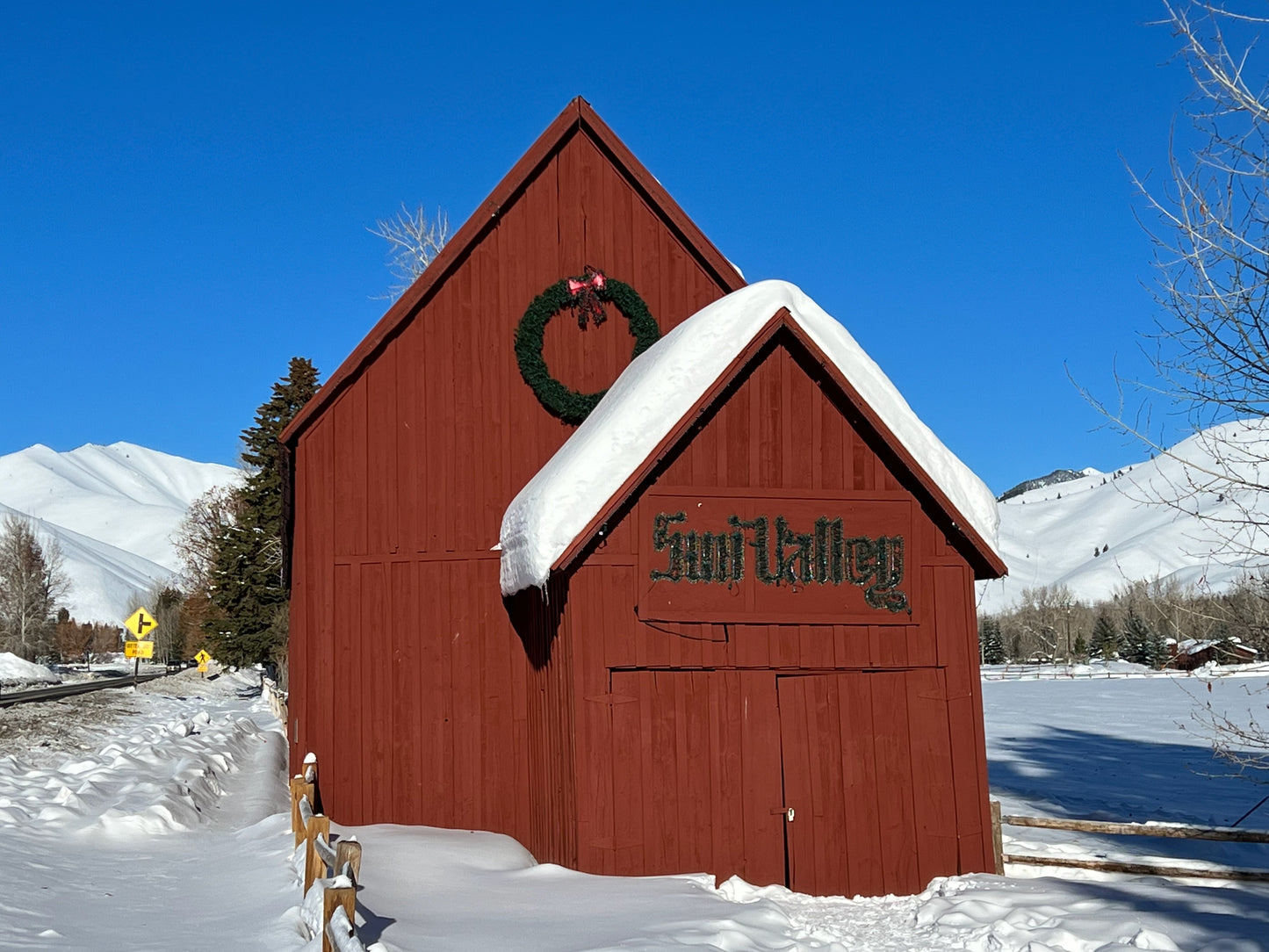 Sun Valley Barn winter day