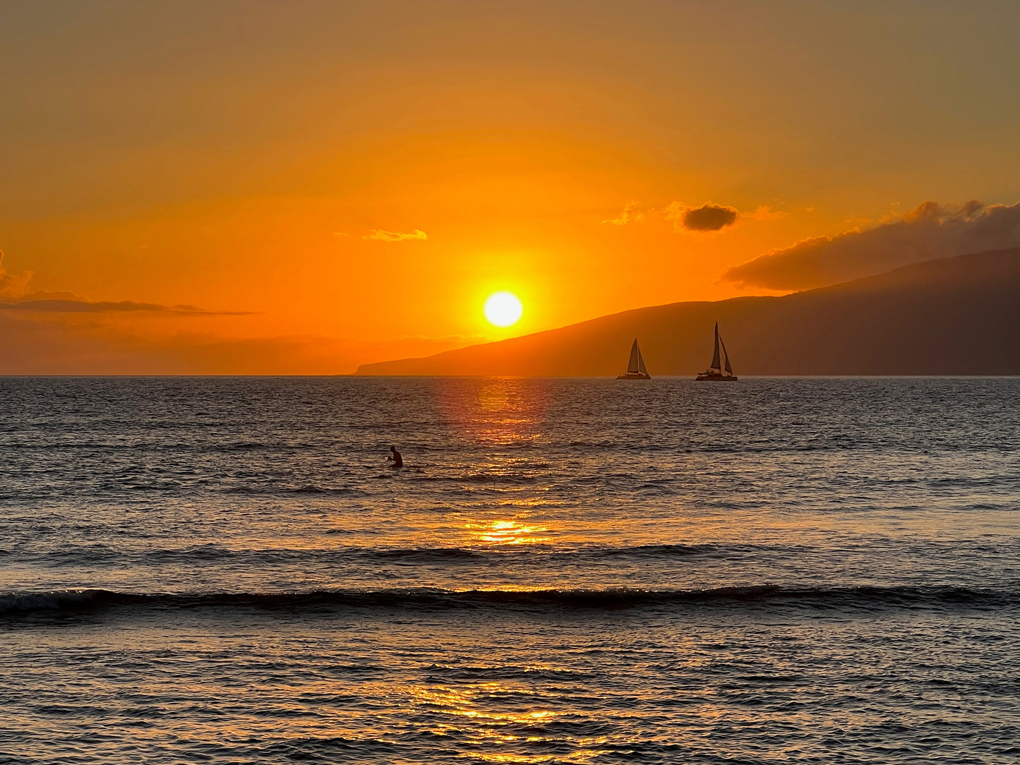 Sunset over Lanai