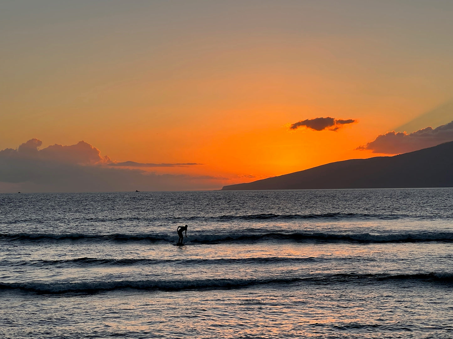 Sunset surf