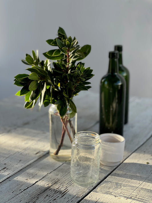 Table in muted light