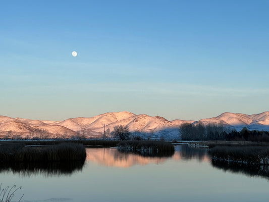 Silver Creek moonrise