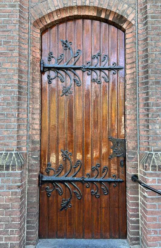 Metal tree door