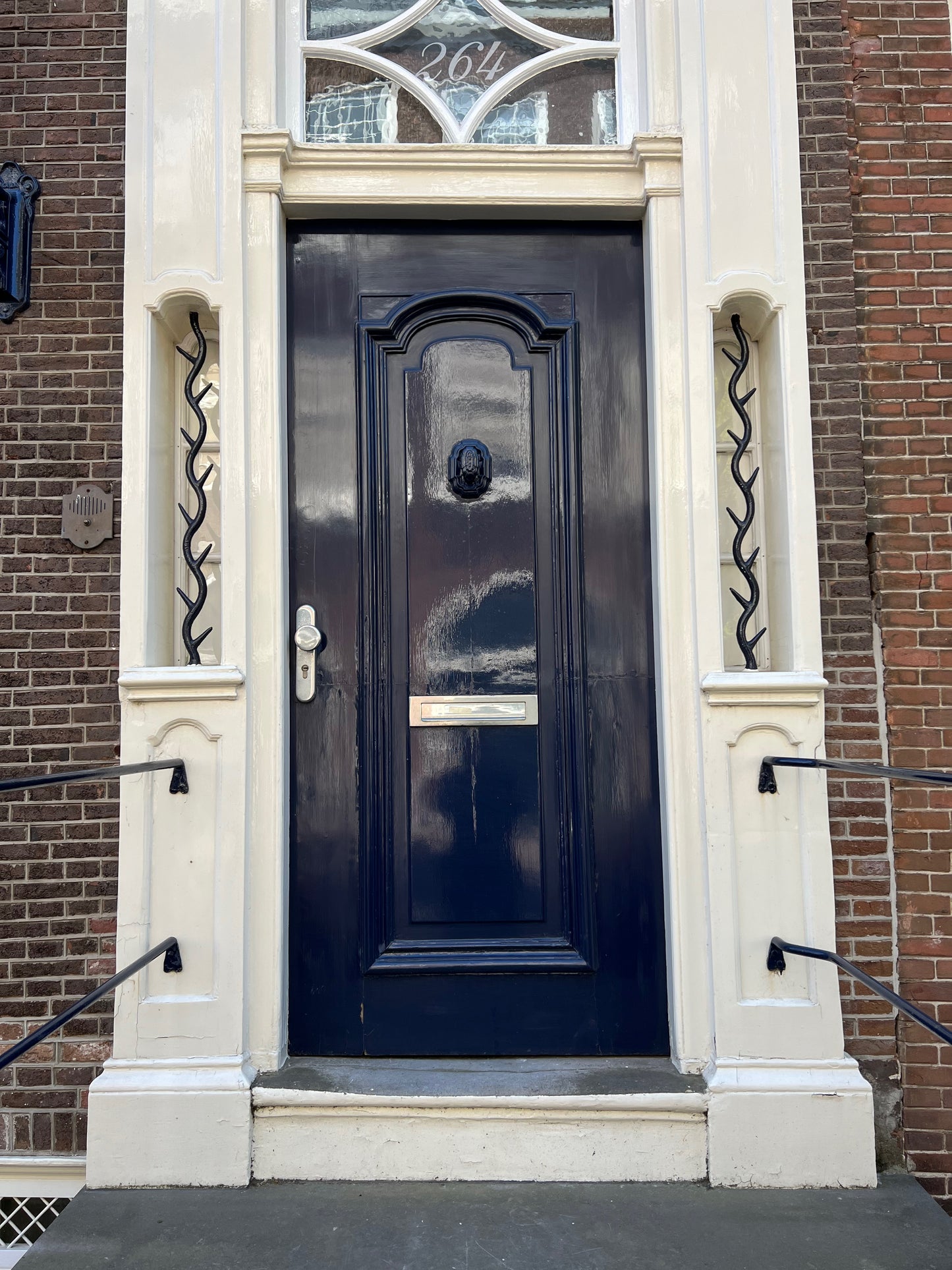 Shiny blue door